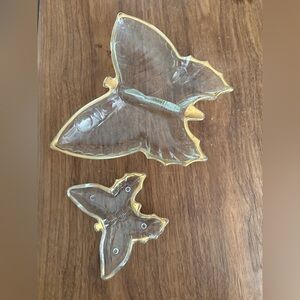 Glass Butterfly dishes